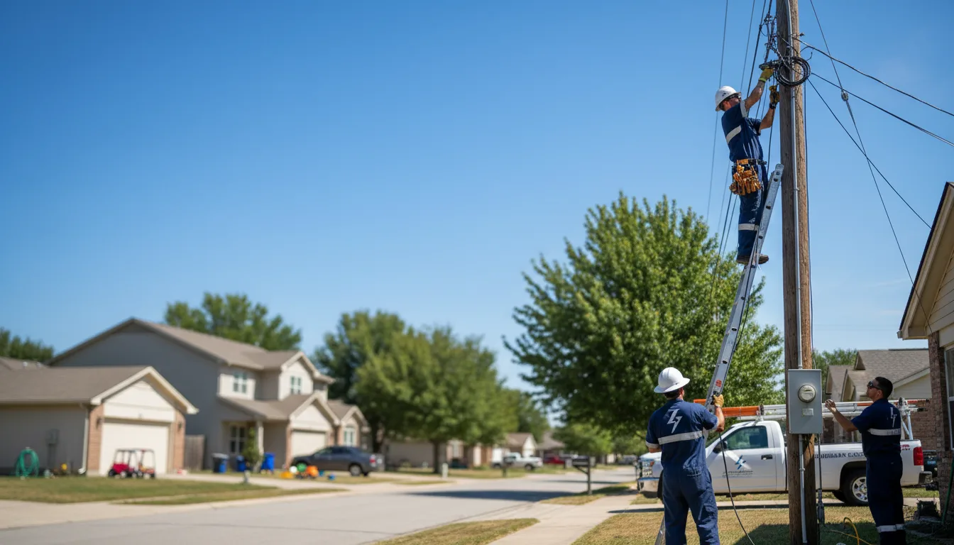 Residential electrician providing installation services in Vining, MN